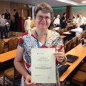 Dr. Dvořáková s diplomem Secondary Teaching Award  (foto GIREP-EPEC)