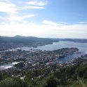 Výhled na Bergen z Fløyenu (foto: J. Knížek)