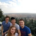 Panoramatický výhľad na Veronu s kamarátmi zo Slovenska (foto: archiv L. Ohmana)