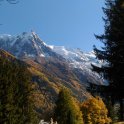 Podzimní masiv Mont Blanc z Chamonix (foto: archiv autorky)