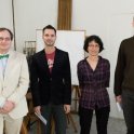 Vyhlášení výsledků studentské ankety - zleva RNDr. Vladimír Kopecký, Ph.D., RNDr. Vojtěch Žák, Ph.D., RNDr. Dana Mandíková, CSc., Ph.D., Mgr. Karel Kouřil, Ph.D.