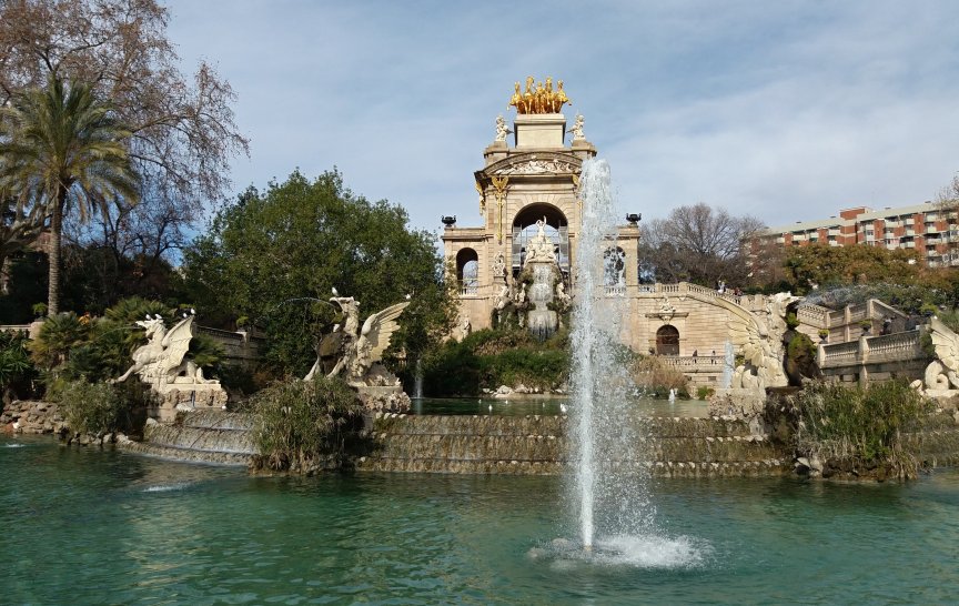 Fontána v Parc de la Ciutadella (foto: archiv autorky)