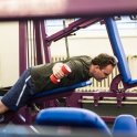 Posilování jste si mohli vyzkoušet například na matfyzáckém sportovním dni (foto Svoboda)