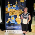 Vítězka European STEM Teacher Award Rita Chalupníková (Foto: Zdeněk Drozd, KDF MFF UK, člen výkonného výboru Science on Stage ČR)