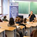 Z první přednášky informatické Juniorské Univerzity Karlovy (foto: Michal Novotný / RUK)