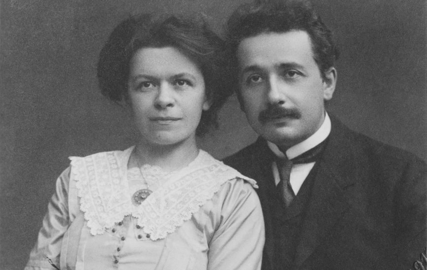 Společná fotografie Milevy Marićové a Alberta Einsteina z roku 1912