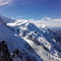 Masiv Mont Blanc (vrchol Mt. Blanc vlevo; foto: archiv autorky)