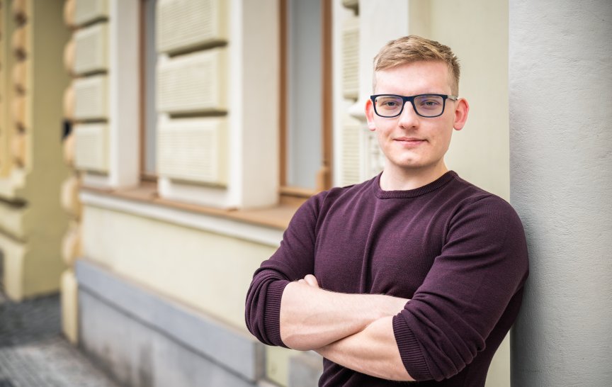 Student matematiky Daniel Šimek (foto: Tomáš Rubín)