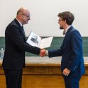 Tomáš Sourada při přebírání ocenění (foto: Tomáš Rubín)
