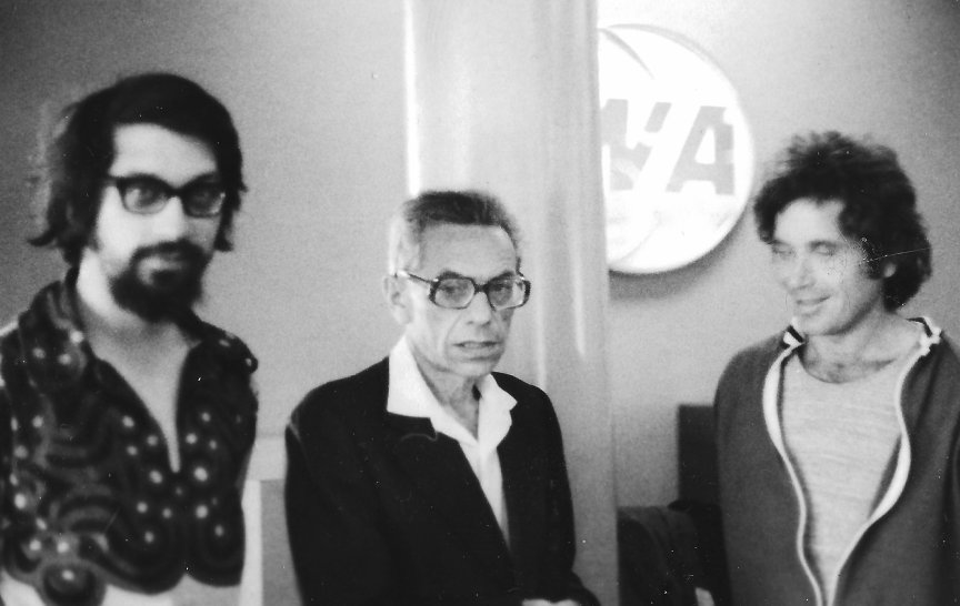 S Pálem Erdősem (uprostřed) a Endre Szemerédim (foto: archiv Václava Chvátala)
