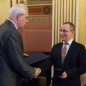 Z předávání medaile Bernarda Bolzana - Prof. Jiří Drahoš a Prof. Zdeněk Strakoš	