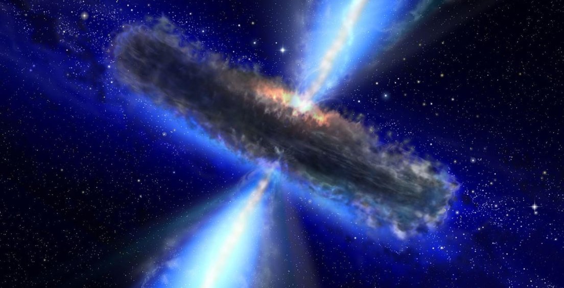 Aktualita z fyziky: Atomy plynu se řítí k supermasivní černé díře rychlostí 5000 km/s