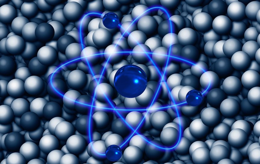 V roce 1913 představil Niels Bohr model atomu, ve kterém se elektrony pohybují kolem atomového jádra po kruhových oběžných drahách (ilustrace: Pixabay)