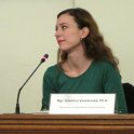 Dr. Kateřina Veselovská na besedě Umělá inteligence dnes a zítra (foto: OMK)