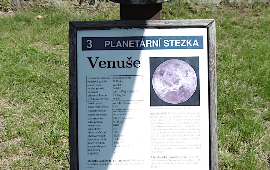 Model Venuše na Planetární stezce