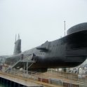 Stará válečná ponorka v Portsmouthu (foto: E. Havelková)