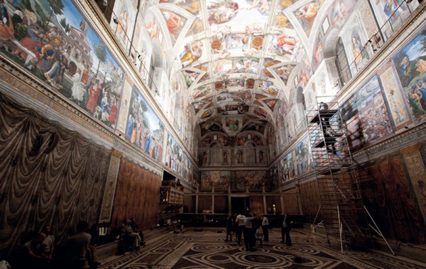 LED diody brzy odhalí nevídané detaily stropu Sixtinské kaple