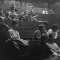 KJF a počátky obnovy akademické samosprávy 20. 12. 89 - foto: Jiří Dolejší