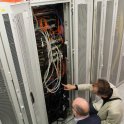 Prohlídka záložního serveru (foto: Svoboda)