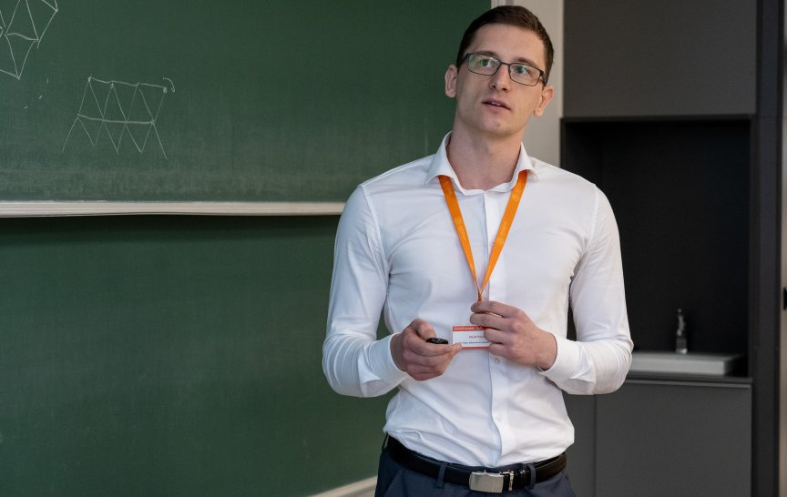 Filip Filipi na finále soutěže SVOČ (foto: archiv)