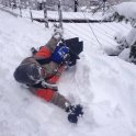 Kamarád z Mexika se nemůže nabažit sněhu (foto: E. Janásková)