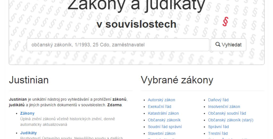 Justinian: Zákony a judikáty v souvislostech