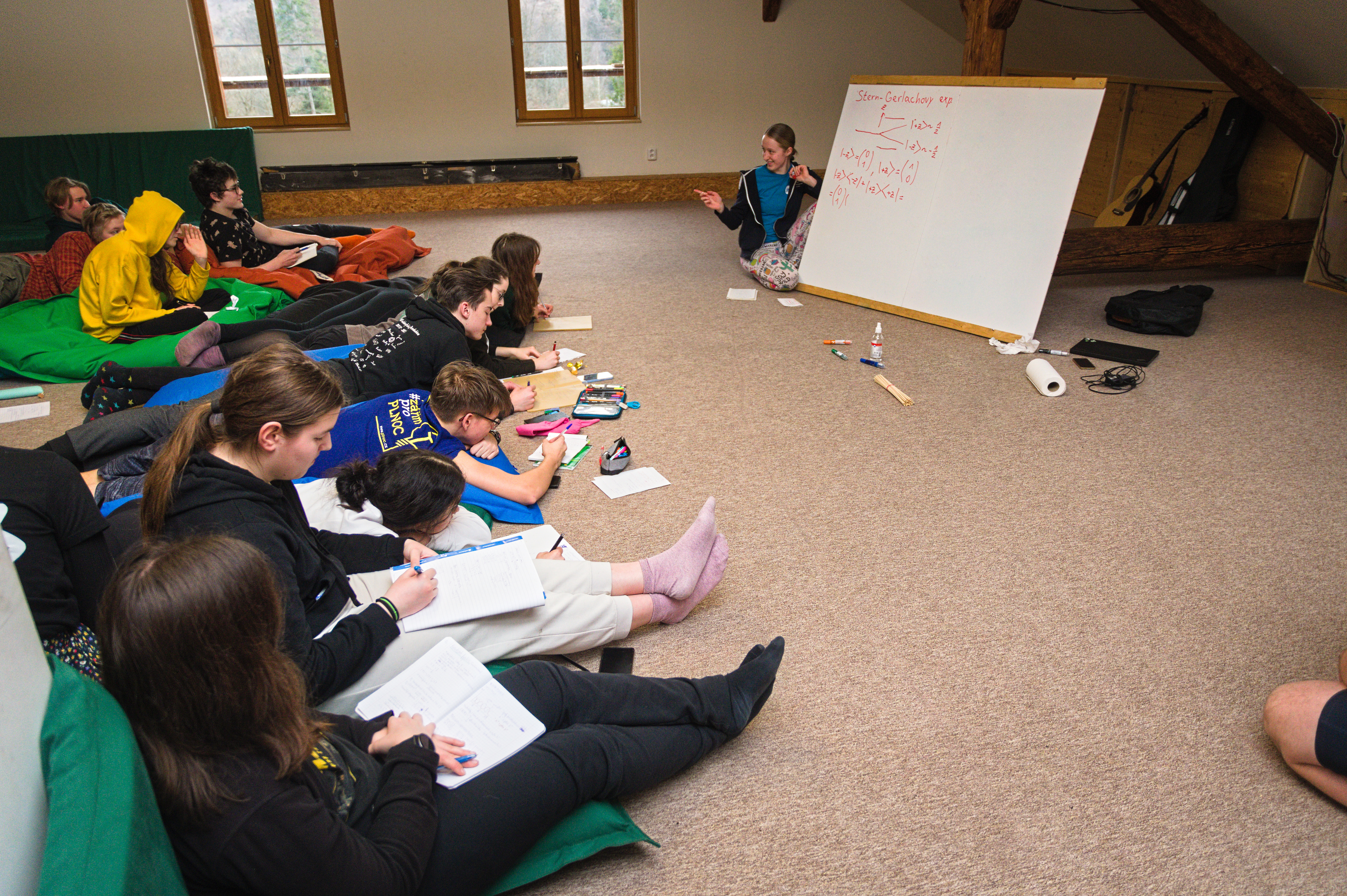 Středoškoláci na Zimní škole matematiky a fyziky