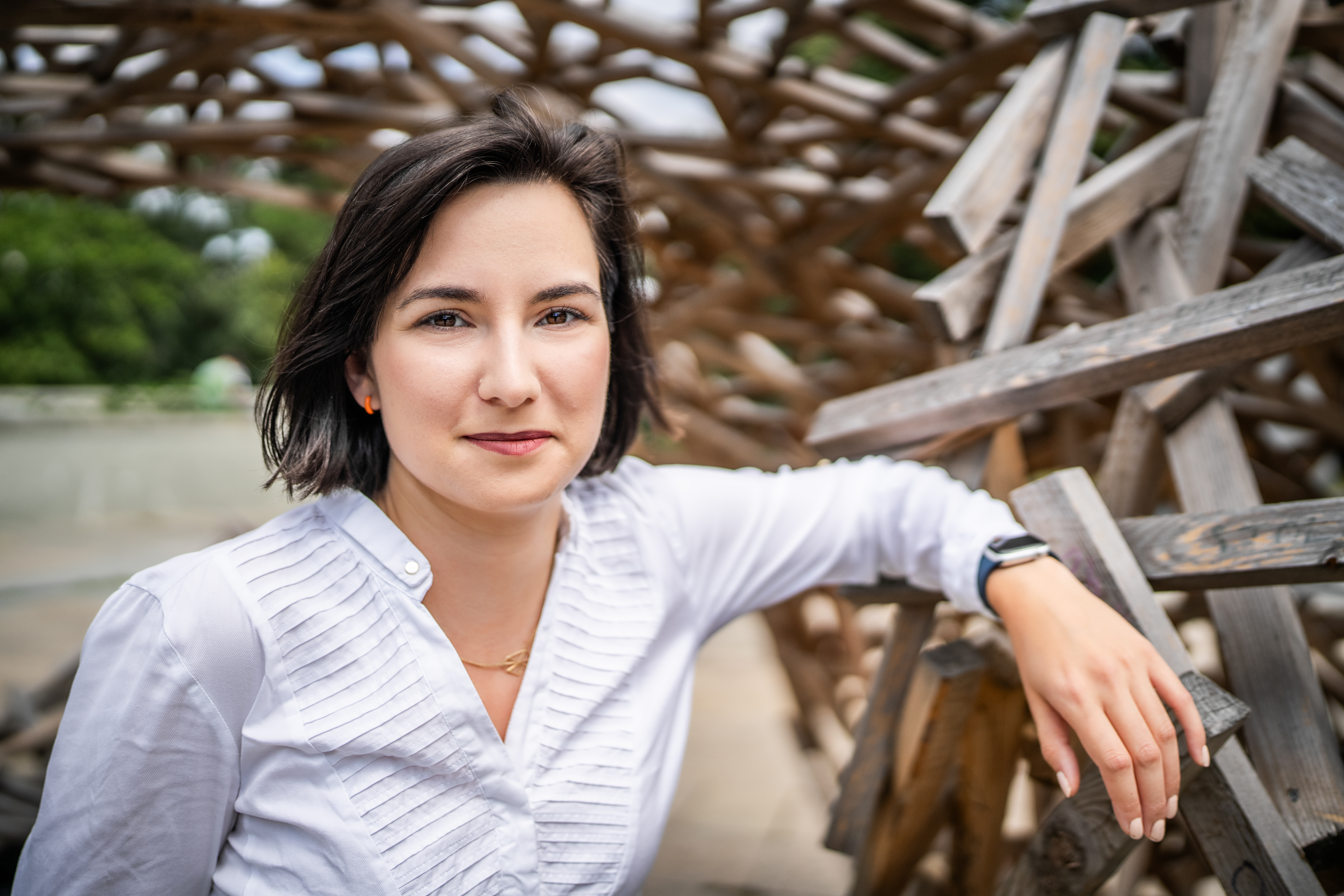 Částicová fyzička Iveta Zatočilová se ve Freiburgu zabývá simulacemi detektorů (foto: Tomáš Rubín)