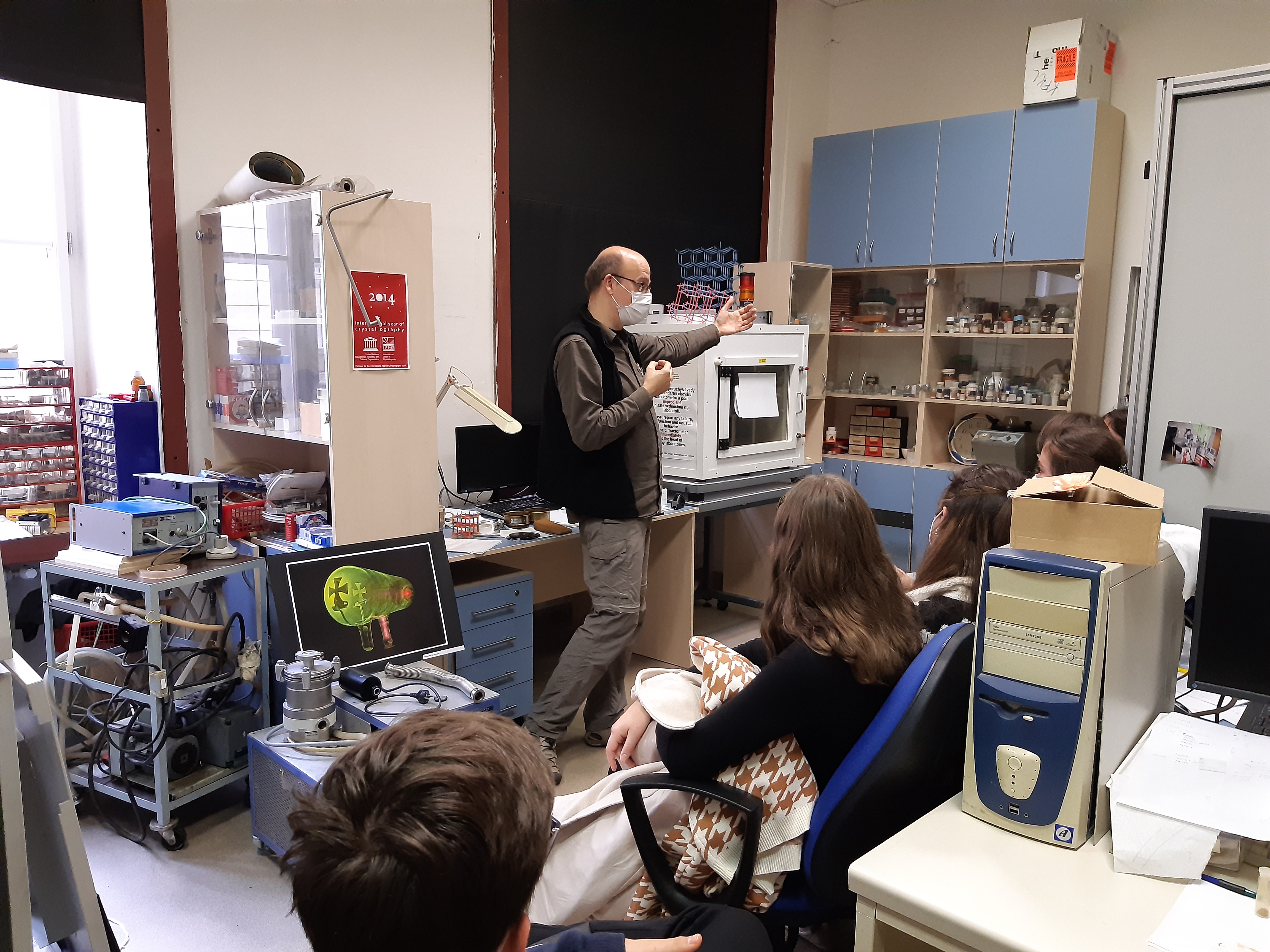 Exkurze ostravských studentů na Matfyz (foto: KDF)