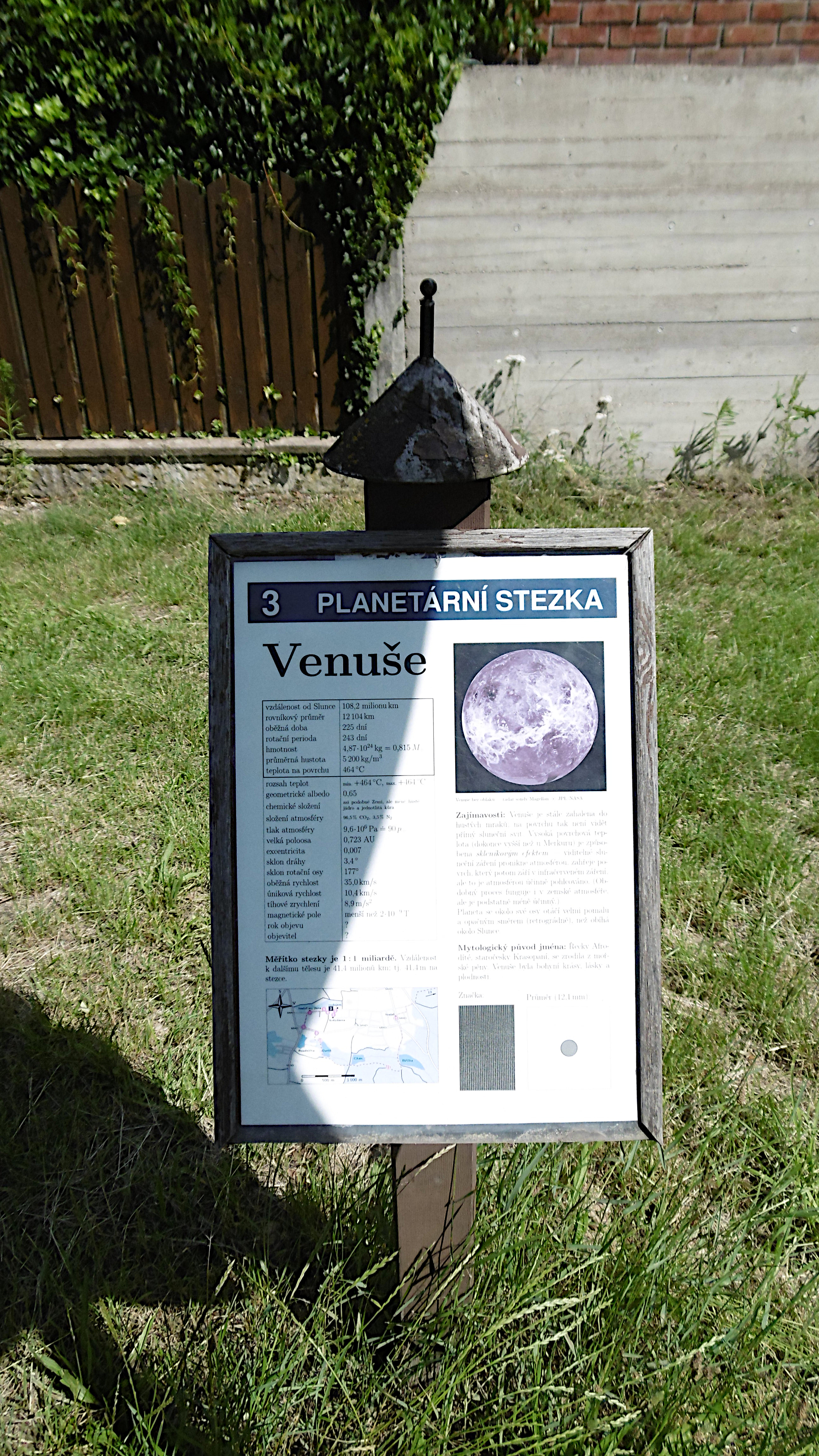 Model Venuše na Planetární stezce