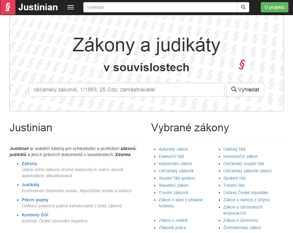 Justinian: Zákony a judikáty v souvislostech